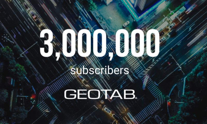 Geotab 3Million Subscribers Image